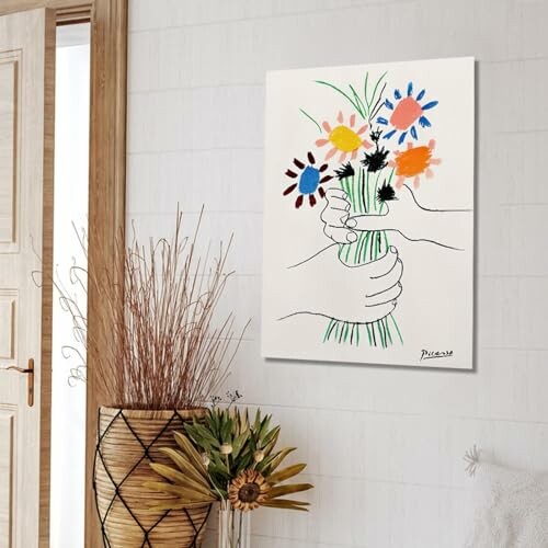 Pablo Picasso Flower Bouquet Wall Art