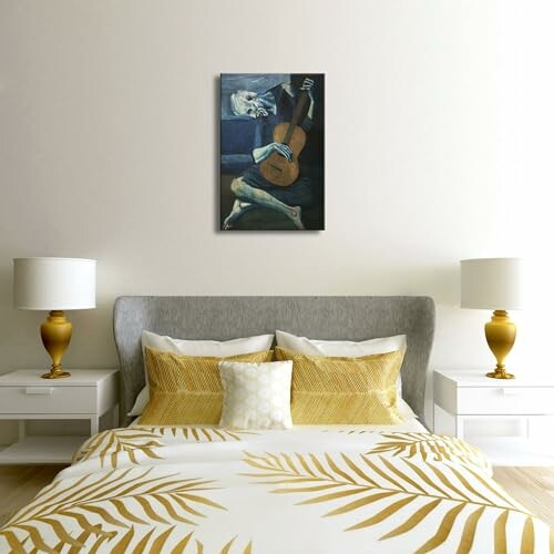 Wieco Art Canvas Prints The Old Guitarist